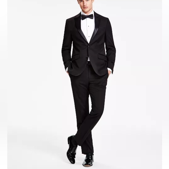Kenneth Cole Reaction Black Tuxedo - Picture 1 of 14
